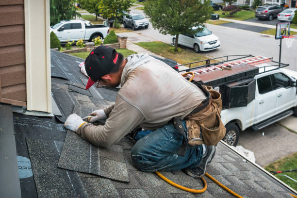Professional Flat Roof Repair technician working in Kingston, PA